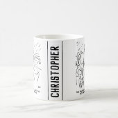 聖書のおもしろい勉強またはノアの箱舟の聖書の物語 コーヒーマグカップ (中央)