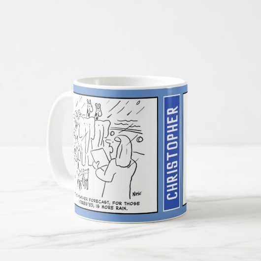 聖書のおもしろい勉強またはノアの箱舟の聖書の物語 コーヒーマグカップ (正面左)