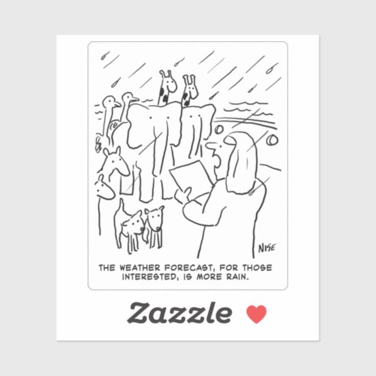 聖書のおもしろい勉強またはノアの箱舟の聖書の物語 シール (シート)