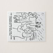 聖書のおもしろい勉強またはノアの箱舟の聖書の物語 ジグソーパズル (横)