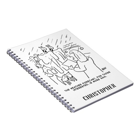 聖書のおもしろい勉強またはノアの箱舟の聖書の物語 ノートブック (右側)