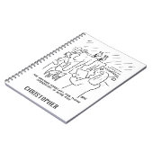 聖書のおもしろい勉強またはノアの箱舟の聖書の物語 ノートブック (左側)