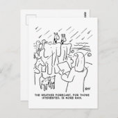 聖書のおもしろい勉強またはノアの箱舟の聖書の物語 ポストカード (正面/裏面)