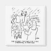 聖書のおもしろい勉強またはノアの箱舟の聖書の物語 マグネット (正面)