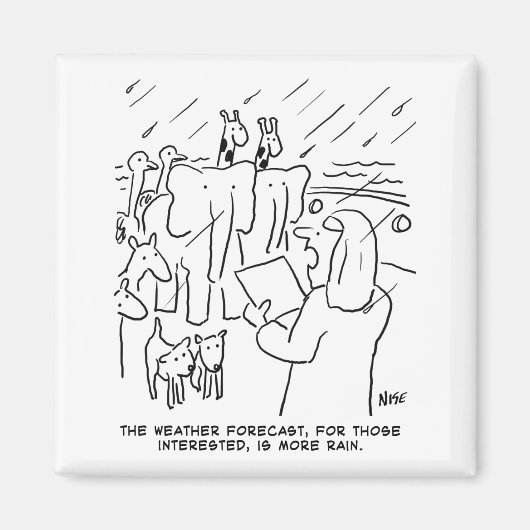 聖書のおもしろい勉強またはノアの箱舟の聖書の物語 マグネット (正面)