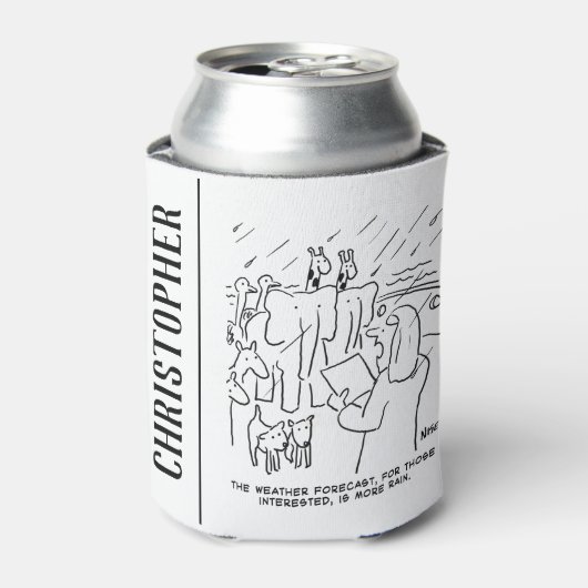 聖書のおもしろい勉強またはノアの箱舟の聖書の物語 缶クーラー (缶正面)