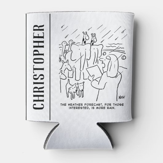 聖書のおもしろい勉強またはノアの箱舟の聖書の物語 缶クーラー (正面)