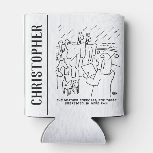 聖書のおもしろい勉強またはノアの箱舟の聖書の物語 缶クーラー (裏面)