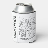 聖書のおもしろい勉強またはノアの箱舟の聖書の物語 缶クーラー (缶裏面)