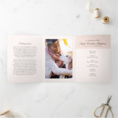 聖書のお祝いのライフプログラム 三つ折り招待状 (内部)