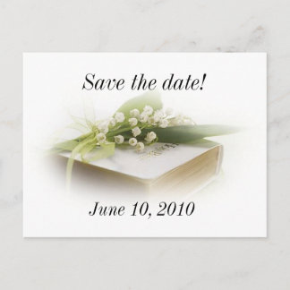 聖書のはがき付きの谷のユリ 案内ポストカード