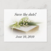 聖書のはがき付きの谷のユリ 案内ポストカード (正面)