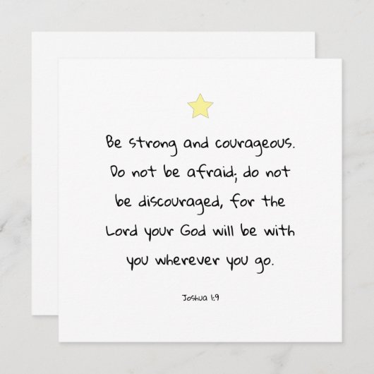 聖書のやる気を起こさせる引用文グリーティングカード シーズンカード (正面/裏面)