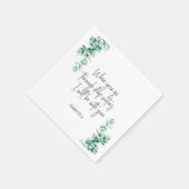 聖書のイザヤ広場の詩 スタンダードカクテルナプキン (角)