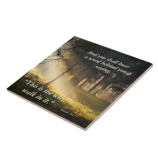 聖書のイザヤ書30この道を歩むのだ。 タイル (側面)