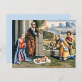 聖書のイラストレーションクリスマスカード ポストカード (正面/裏面)