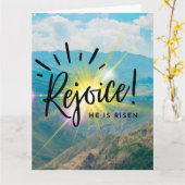 聖書のイースターグリーティングカード カード (黄色い花)