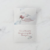 聖書のエペソ与え人の福音書1:16よ感謝してい。 サンキューカード (内部)