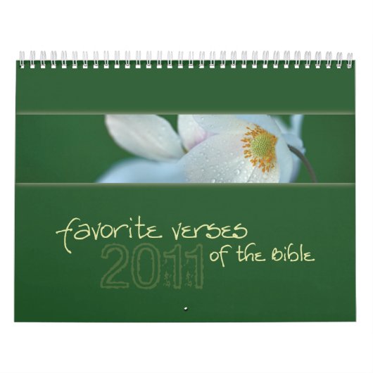 聖書のカレンダー2011年のお気に入りのな詩 カレンダー (カバー)