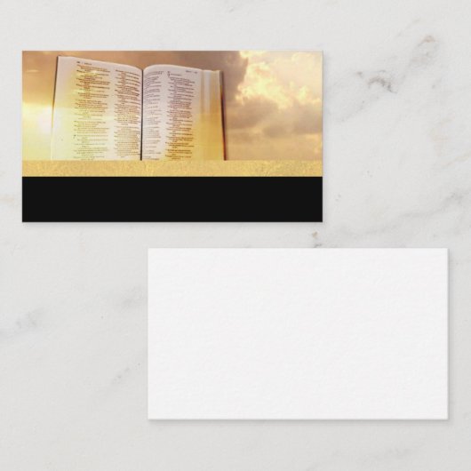 聖書のキリスト教の軽い神の空の名刺 名刺 (正面/裏面)
