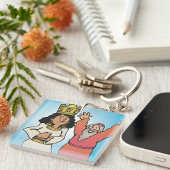 聖書のクイーンと預言者の信仰に基づくキャラクター キーホルダー