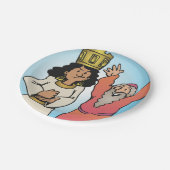 聖書のクイーンと預言者の信仰に基づくキャラクター ペーパープレート (アングル)