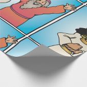 聖書のクイーンと預言者の信仰に基づくキャラクター ラッピングペーパー