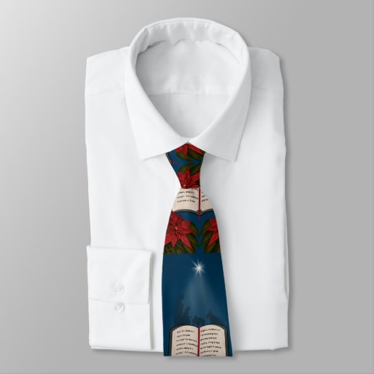 聖書のクリスマスメッセージを開けて下さい ネクタイ (タイ)