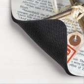 聖書のクロスと価格のラベル マウスパッド (コーナー)