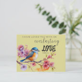 聖書のグリーティングカード 永遠の愛 ポストカード (スタンド正面)