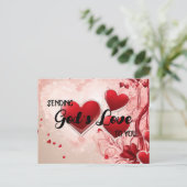 聖書のグリーティングカード 神の愛 ポストカード (スタンド正面)