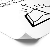 聖書のゲストブック結婚に署名しモダンて ポスター (角)