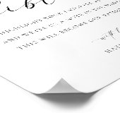 聖書のゲスト結婚ブックに署名 ポスター (角)