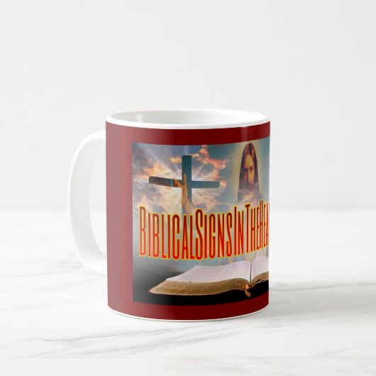 聖書のシンボルや象徴のマグ コーヒーマグカップ (正面左)