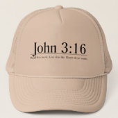 聖書のジョンの3:16を読んで下さい キャップ (正面)