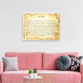聖書のスクロールキャンバス キャンバスプリント (インサイチュ (リビング))