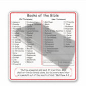 聖書のチェック・オフ シール (正面)