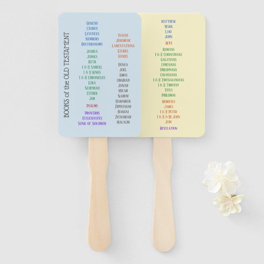 聖書のハンドファンの本 ハンドファン (正面&裏面)