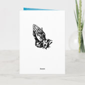 聖書のパーソナライズされた聖句クリスチャンが元気になる カード (裏面)