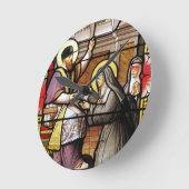 聖書のヒップホップ ラウンド壁時計 (傾斜)