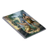 聖書のプリントからのカインそしてアベルの犠牲、 ノートブック (右側)