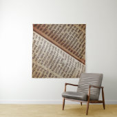 聖書のページ書のテクスチャ タペストリー (インサイチュ(横))