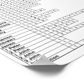 聖書のポスターの本 |バイブル勉強表 ポスター (角)