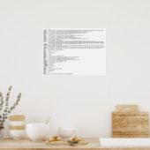 聖書のポスターの本 |バイブル勉強表 ポスター (キッチン)