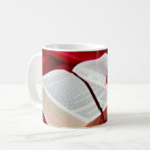 聖書のマグ、神は秘密の友達賛美します コーヒーマグカップ (正面左)