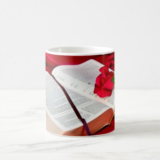 聖書のマグ、神は秘密の友達賛美します コーヒーマグカップ (中央)