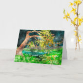 聖書のマルコ6:31来と一緒感動的に カード (黄色い花)