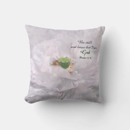 聖書のメッセージで花を落ち着かせる クッション