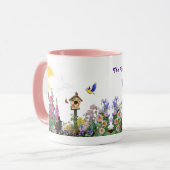 聖書のメッセージを載せたサマーガーデン。 マグカップ (正面左)