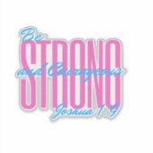 聖書のヨシュア1:9 シール (正面)